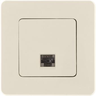 Информационная розетка RJ 45 категория 6 UTP INSPIRIA слоновая кость