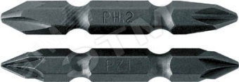 Биты двухсторонние, сталь S2, РН 2 х 50 мм (упак. - 10 шт.)