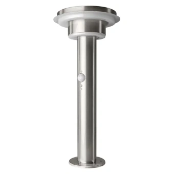 6W/3000K SOLAR+SENSOR h=400mm IP44 400Lm (ENDURA LED STYLE 2CIRCLE) Steel - Уличный садово-парковый светильник на солнечной батарее LEDVANCE