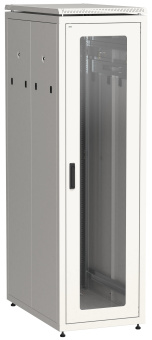 Шкаф напольный сетевой 19'' LINEA N 33U 800х1000мм стеклянная передняя дверь. задняя металлическая серый