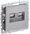 BRITE Розетка двойная RJ11+RJ45 кат.5E РК/Т12-БрС сталь BRITE Розетка двойная RJ11+RJ45 кат.5E РК/Т12-БрС сталь
