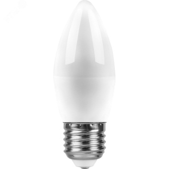 Лампа светодиодная LED 13вт Е27 белый матовая свеча
