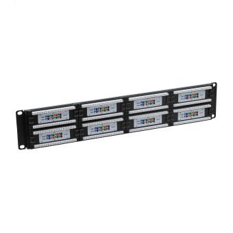 Патч-панель 192UCAT5E 48 портов RJ45 неэкранированная