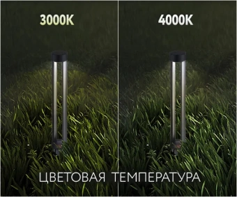 12W/3000K h=600mm IP65 1200Lm Чёрный - Светодиодный садово-парковый светильник FL-LED GardenPipe FOTON LIGHTING