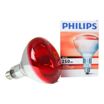 PHILIPS R125 IR250RH E27 230-250V d125x173 красная - инфракрасная лампа