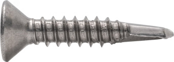 Саморез с потайной головкой с буром DIN 7504O  5,5x 25 A2