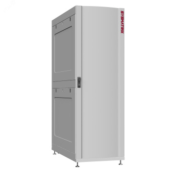 Шкаф серверный 42U 800х1070 передняя дверь: одностворчатая глухой металл IP51. задняя дверь: двустворчатая перфорированная IP20. боковые панели: глухой металл. цвет: серый RAL7035 