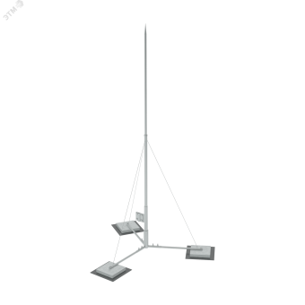 Вольностоящая молниеприемная мачта составная H8,1 м разборное основание HD