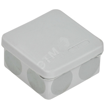 Коробка расп. КМ42435 о/п 80х80х40мм IP67 8 вв. серая