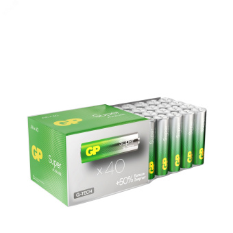 Батарейка алкалиновая GP Super Alkaline 15А АA - 30 шт. в пленке