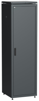 Шкаф сетевой 19дюйм LINEA N 38U 600х600 мм металлическая передняя дверь черный