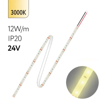 FL-Strip 2835 | 24V IP20 3000K 12W/m 1250Lm/m | Катушка - 5 метров | - Светодиодная лента FOTON LIGHTING