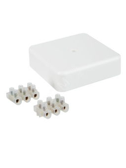 Коробка клеммная 75х75х20 белая IP20 КМ41212-01