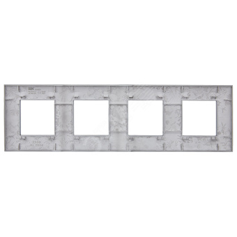 SKANDY Рамка 4-местная SK-F04Gr серый IEK