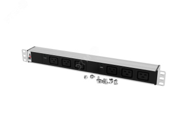 Блок розеток Rem-32 с индикатором 6 IEC 60320 C19 32A 19' колодка