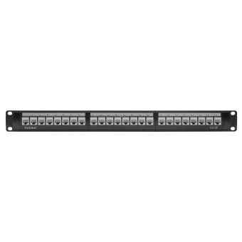 Патч-панель 19'',1U,CAT5E, 24 модуля RJ45, неэкранир ованная