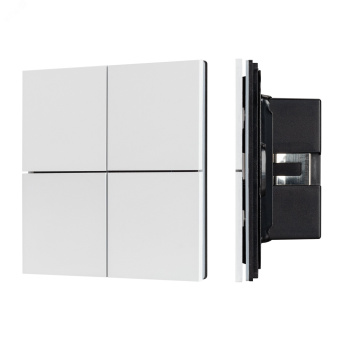 Панель кнопочная KNX-304-23-IN White (BUS, Frameless) (IARL, IP20 металл, 2 года)
