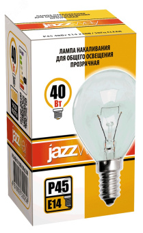 Лампа накаливания P45 240V 40W E14 clear