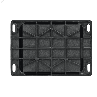 Розетка 2К+З открытой установки каучуковая 16А/250В IP44 Чёрная MultiSet