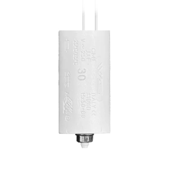 VS 30 мкФ ±10% 250V d43x92 -25C/+85C M8x10 (Пластиковый корпус | провода 250мм) - Конденсатор