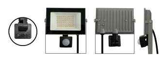 50W/4200К SENSOR (СЕРЫЙ) 220-240В 4250Лм 146x150x45мм - Светодиодный прожектор с датчиком движения и освещённости FOTON LIGHTING