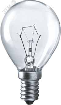 Лампа накаливания декоративная ДШ 40вт Р45 230в Е14 (шар)