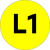 Наклейка L1 d=20мм PROxima