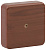 Коробка распаячная 100х100х30 (без клеммы) дуб IP40 (50/1500)