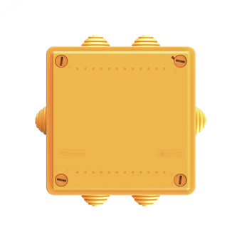 Коробка пластиковая FS с кабельными вводами и     клеммниками IP55 100х100х50мм 6р 450V 6A 4мм кв.