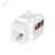 Keystone Jack 8P8C (RJ-45), UTP, Cat.5e. инструментальная заделка, белый Keystone Jack 8P8C (RJ-45), UTP, Cat.5e. инструментальная заделка, белый