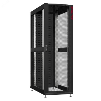 Шкаф серверный 24U 800х1070 передняя дверь: одностворчатая перфорированная IP20. задняя дверь: протект IP41. боковые панели: без. цвет: черный RAL9005 