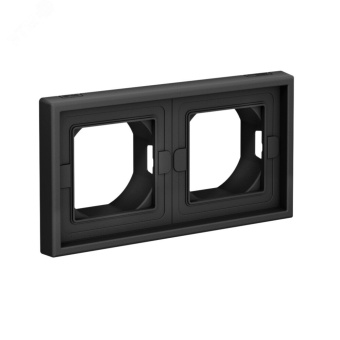 ARTGALLERY рамка 2-постовая IP44,  карбон