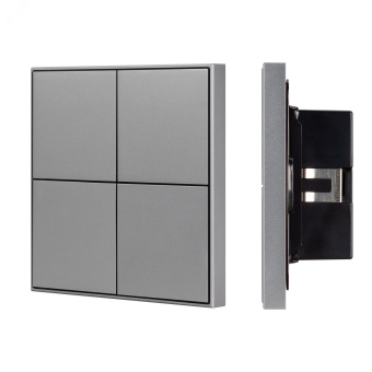 Панель кнопочная KNX-304-23-IN Grey (BUS, Frame) (IARL, IP20 металл, 2 года)
