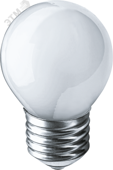 Лампа накаливания декоративная ДШ 60вт Р45 230в Е27 матовая (шар)