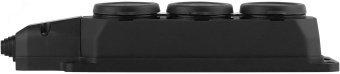 Колодка каучуковая с/з 3гн 16A IP44 черная        K-3e-B-IP44