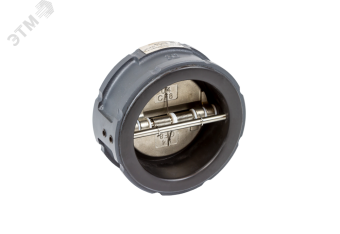 Затвор обратный - ЗОД PN16 DN 300, межфланцевый двустворчатый, корпус чугун GGG40 c EPDM покрытием, пластины нерж.сталь