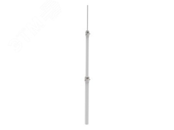 Молниеприемная мачта изолированная для HVI H-3000 мм для защиты надстроек/оборудования на кровле. Материал - нержавеющая сталь/стеклопласт/алюминий