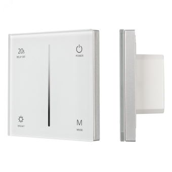 Панель SMART-P35-DIM-IN White (230V, 0-10V, Sens, 2.4G) (ARL, IP20 Пластик, 5 лет)