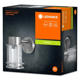 ENDURA E27 IP44 (CLASSIC POST DOWN Steel) - Уличный настенный светильник LEDVANCE