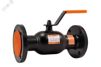 Кран шаровой стальной DN100 PN16 фланцевый Lстр=230мм