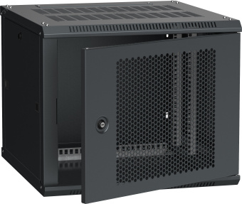 Шкаф LINEA W 9U 600x600 мм дверь перфорированная RAL9005