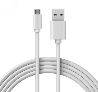 Кабель USB-micro USB, PVC, white, 1mе, 18-4269,
