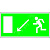 Знак безопасности BL-3517.E08''Напр. к эвакуационному выходу налево вниз''
