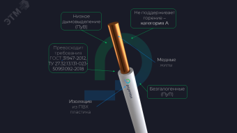 Провод силовой ПуВнг(А)-LS 10бел