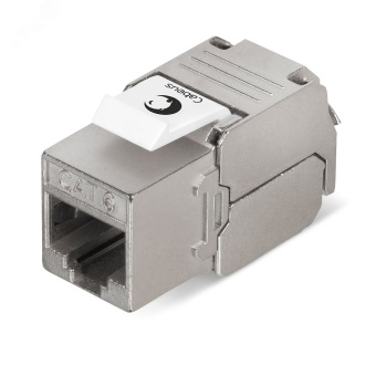 Вставка Keystone Jack RJ-45(8P8C), 180 градусов, категория 6, экранированная, без инструмента Toolless