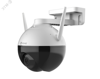 Видеокамера IP 2Мп внешняя поворотная Wi-fi c ИК-подсветкой до 30м (6мм)