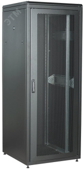 Шкаф сетевой 19' LINEA N 47U 800х800мм перфорированная передняя дверь задняя металлическая черный
