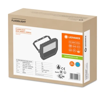 20W/6500K (=160W) IP65 2400Lm Симметричный 100° Белый - Светодиодный прожектор LEDVANCE FLOODLIGHT PERFORMANCE