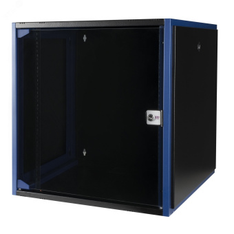 Шкаф настен. 19', 12U 600х600, дв. стек, чер. DATAREX