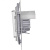 Переключатель IP44 INSPIRIA 10 AX 250 В~ алюминий